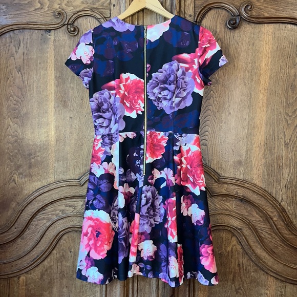 Eliza J Floral Fit & Flare Floral Cocktail Dress - Picture 9 of 13
